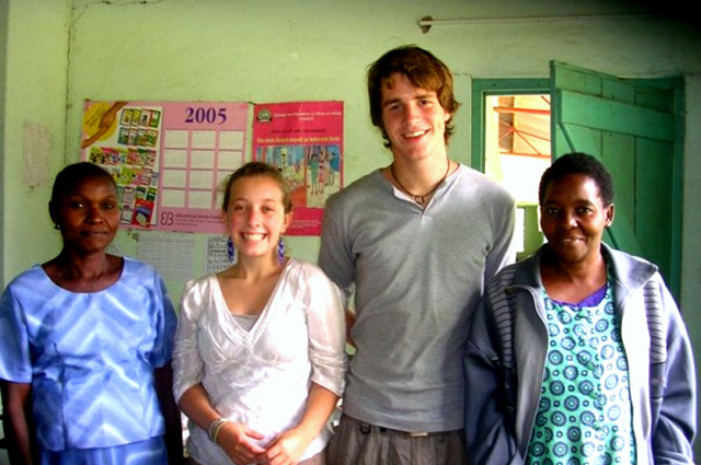 Anna with colleague on a visit in Tanzania Anna with colleague on a visit in Tanzania
