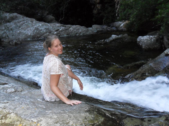 At the Foot of a Waterfall