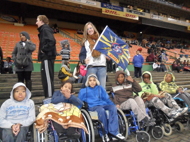 South African Rugby Match with the School