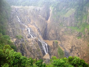 The great view of Barron Falls, just before it started to rain! 
