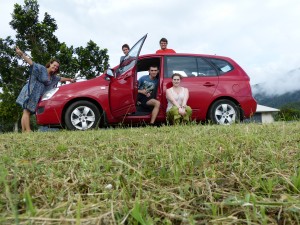 On top of a hill, in an empty space! :)
