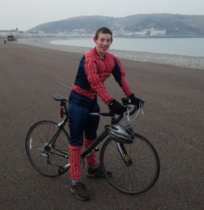 Cycling as Spider Man