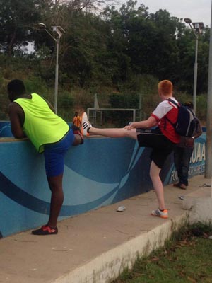 Stretch Vefore Football