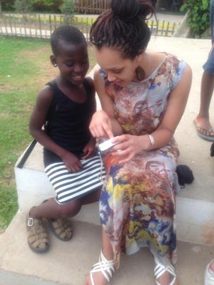 Thenneh and Local Girl