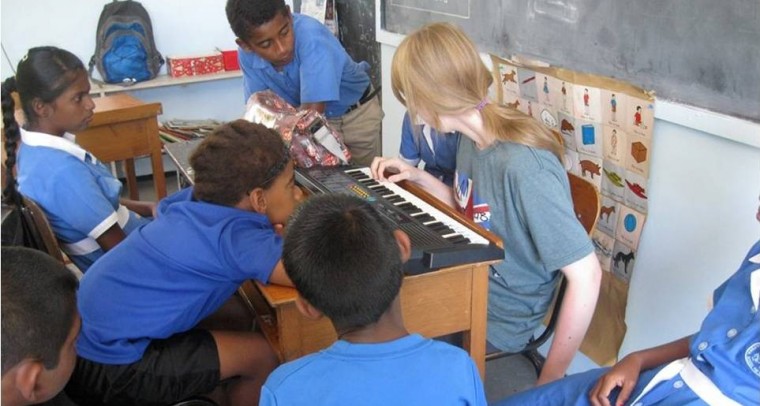 Becky Cooke Keyboards at Lautoka School