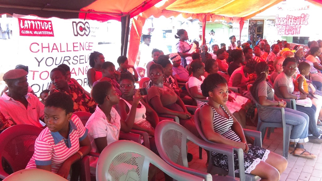 Cross section of the crowed at the Event